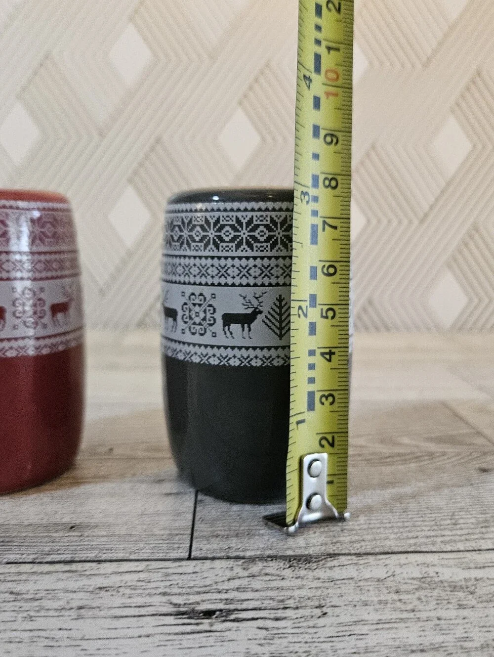 Salt And Pepper Shakers Set Christmas Sweater Print Holiday